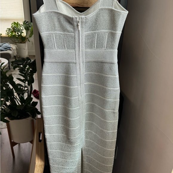 Hérve Léger Metallic Bandage Maxi Dress, Size S - Picture 6 of 8